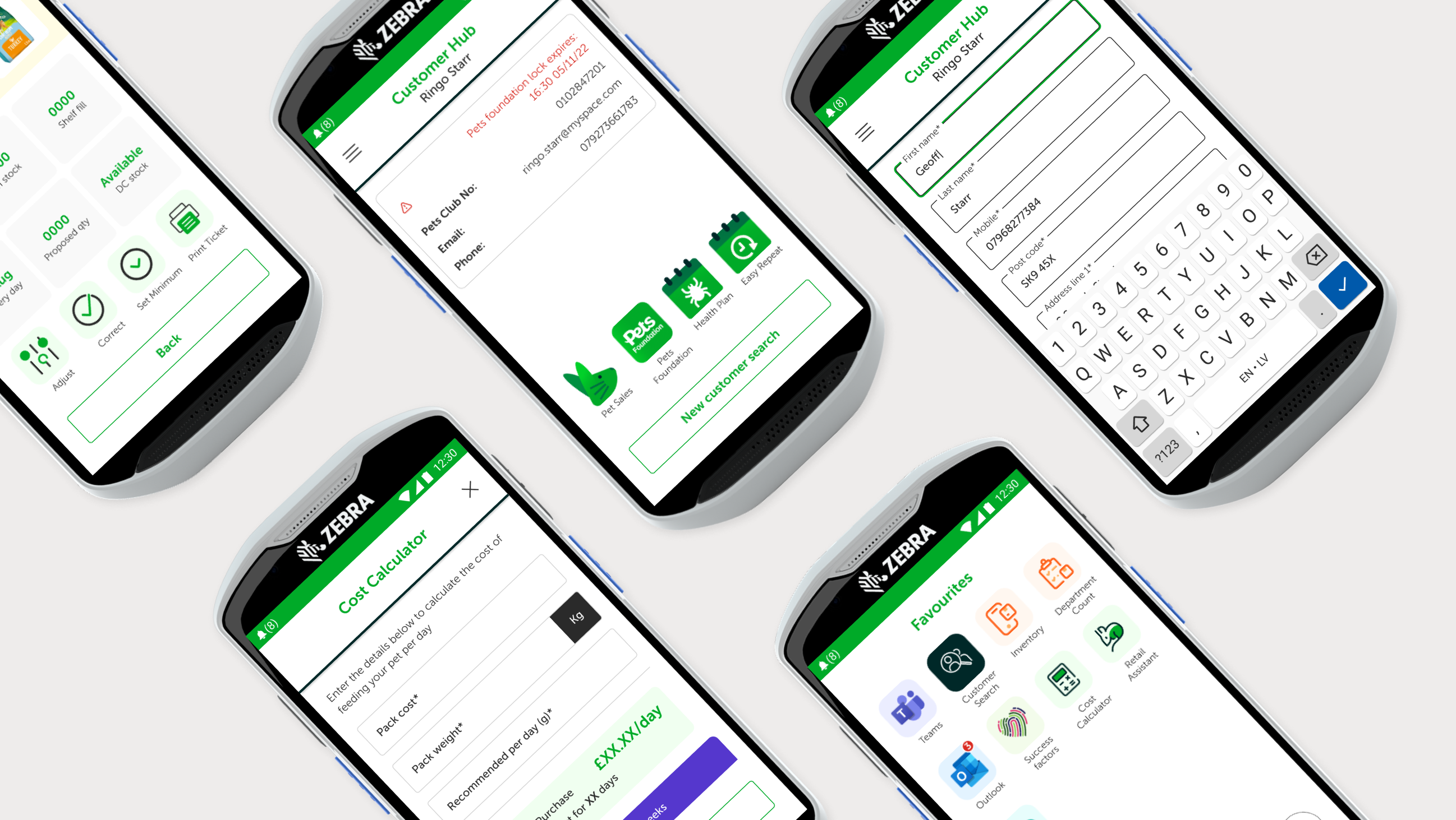 ACE Device features including inventory and customer hub